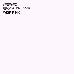 #FEF6FD - Wisp Pink Color Image